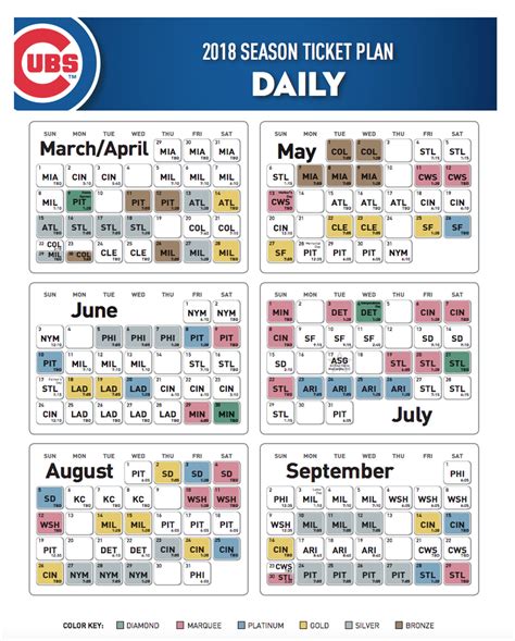 chicago cubs schedule and tickets
